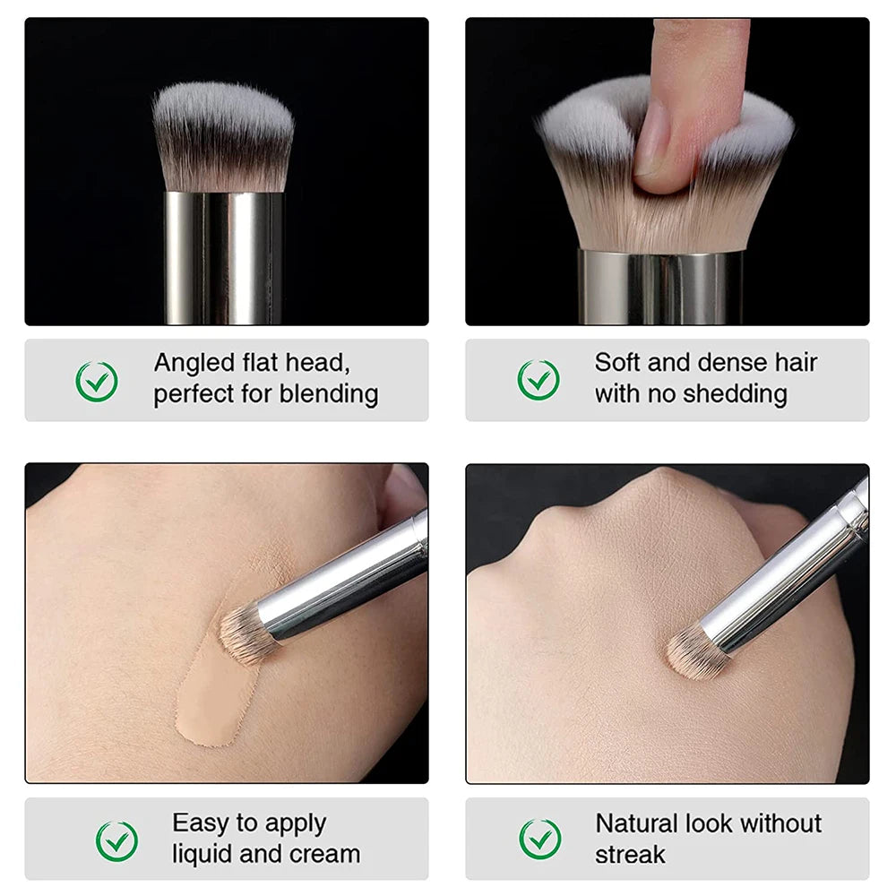 Seamless Foundation Brushes Professional Tools For Blending Liquid Cream