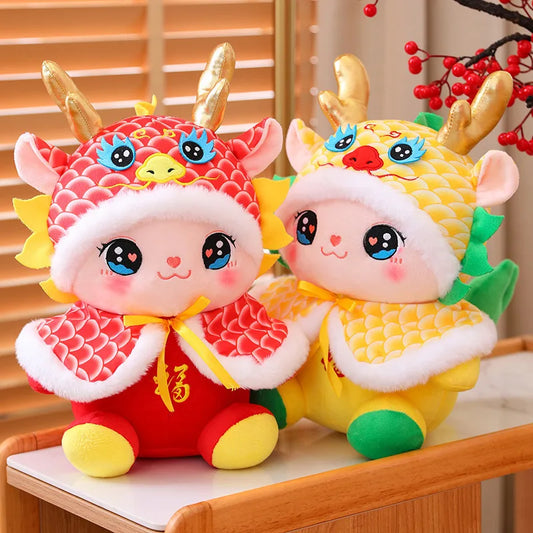 2024 Chinese New Year Zodiac Dragon Plush Toy Soft Pillow