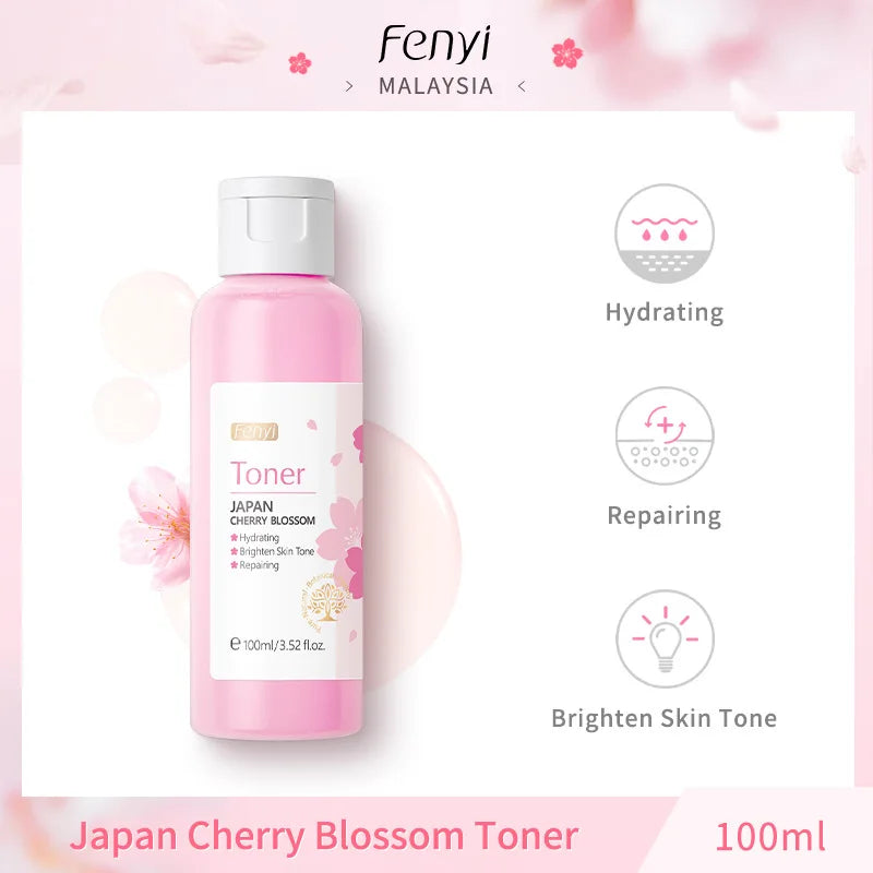 Sakura Face Toner Whitening Hydrating Moisturizing Brightening  Shrink Pores Lifting Firming