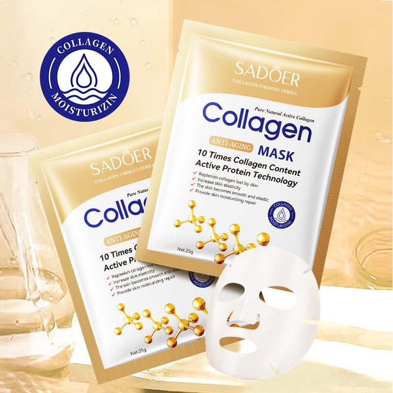 10pcs Anti-wrinkle Collagen Face Mask