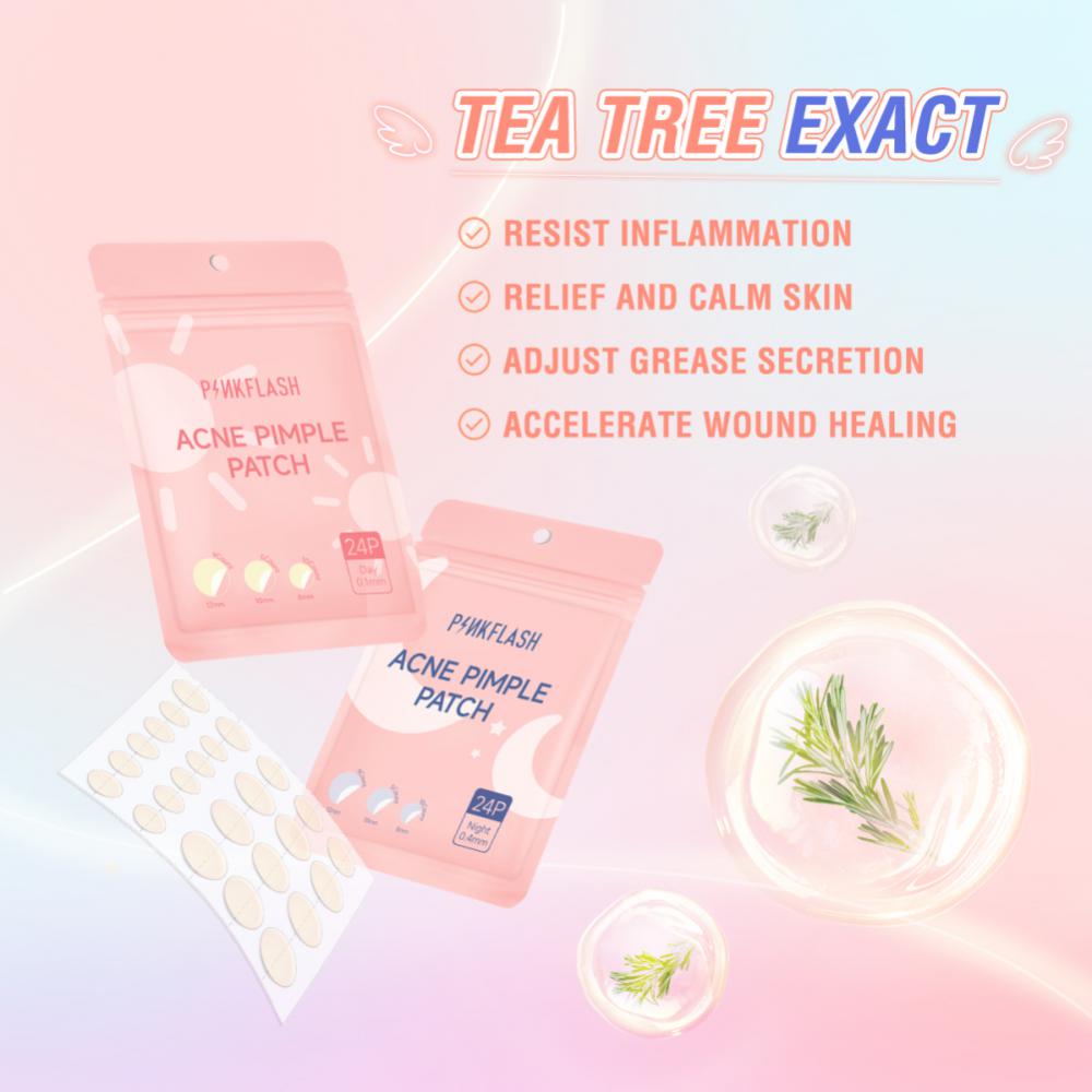 Daily/Night Skin Care Patch Tea Tree Oil Invisible Acne Treatment Patches