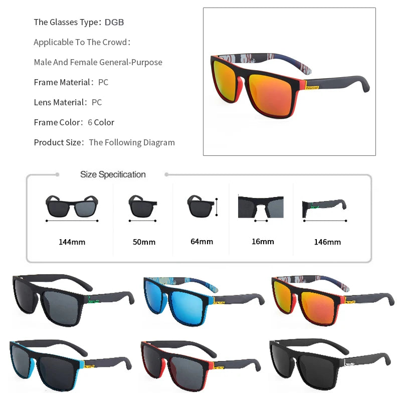 Men's Polarized Sunglasses For Fishing, Camping, Hiking,  UV400 Eyewear