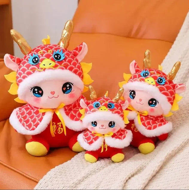 2024 Chinese New Year Zodiac Dragon Plush Toy Soft Pillow