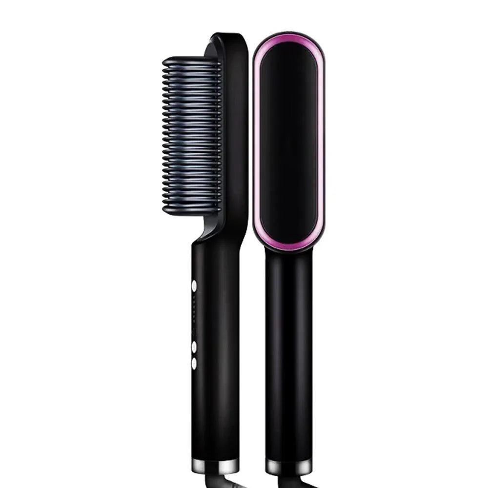 Mini Hair Straightener Hot Comb  Hair Brush Straightener Comb