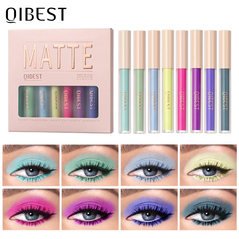 8 Colors Liquid Eye shadow Sets Matte Long Lasting Waterproof Professional Makeup Kits