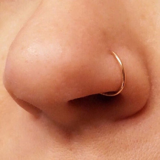 1pc Nose Ring Clips Septum Ring Hoop Cartilage Small Piercing Nose Rings