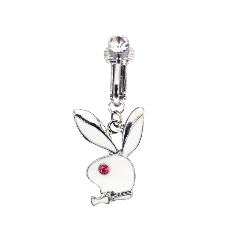 Fake Bunny Belly Button Rings