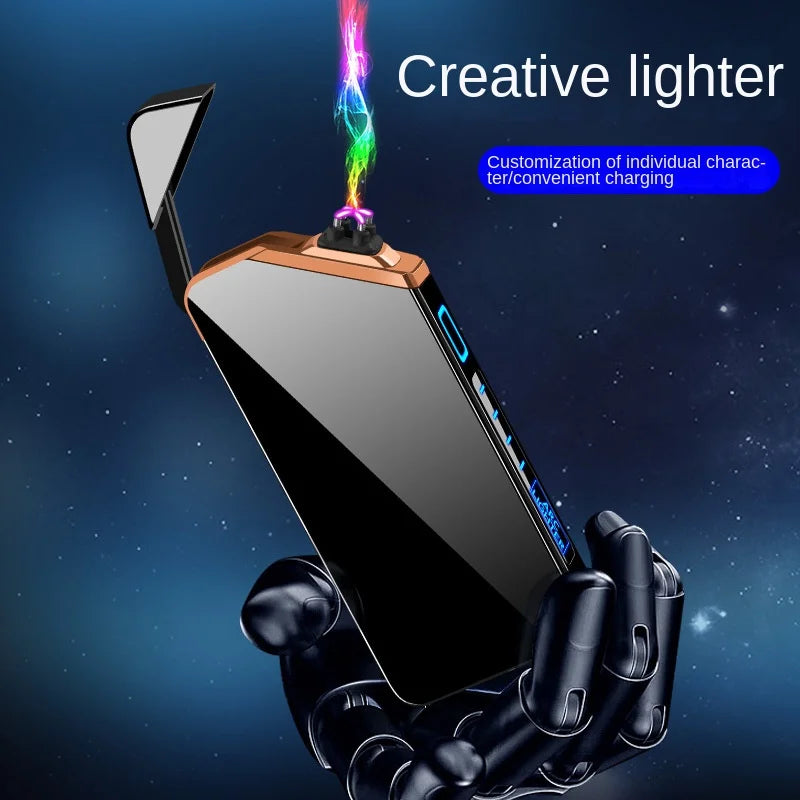 Electric Lighter USB Plasma Lighters Recharge Windproof Laser Induced Arc