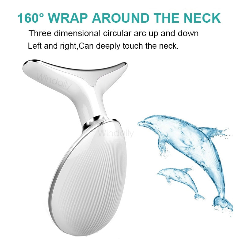 Neck and Face Beauty Device, Facial Lifting, EMS Face Massager, Reduce Double Chin,Anti Wrinkle, Skin Tightening, Skin Care Tool